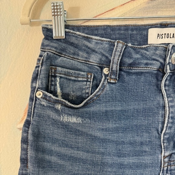 PISTOLA High Rise Distressed Jeans Size 29 - Picture 6 of 9